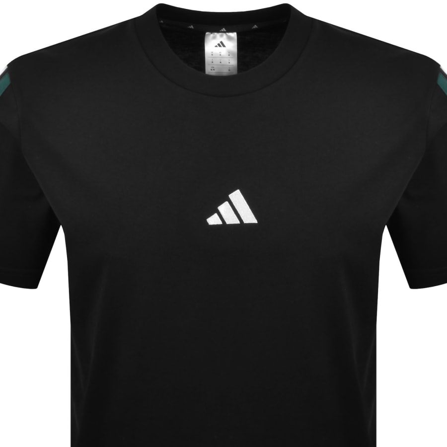 adidas Sportswear 3 Stripes T Shirt Black | Mainline Menswear us